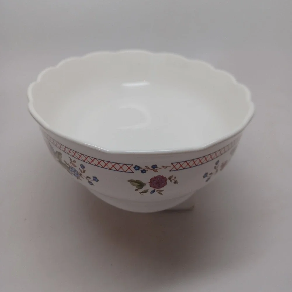 Lenox‎ Lantana Wind Chimes Oval Vegetable Serving Bowl Scalloped Fine China USA